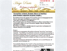 Tablet Screenshot of hugoparis-escort.com